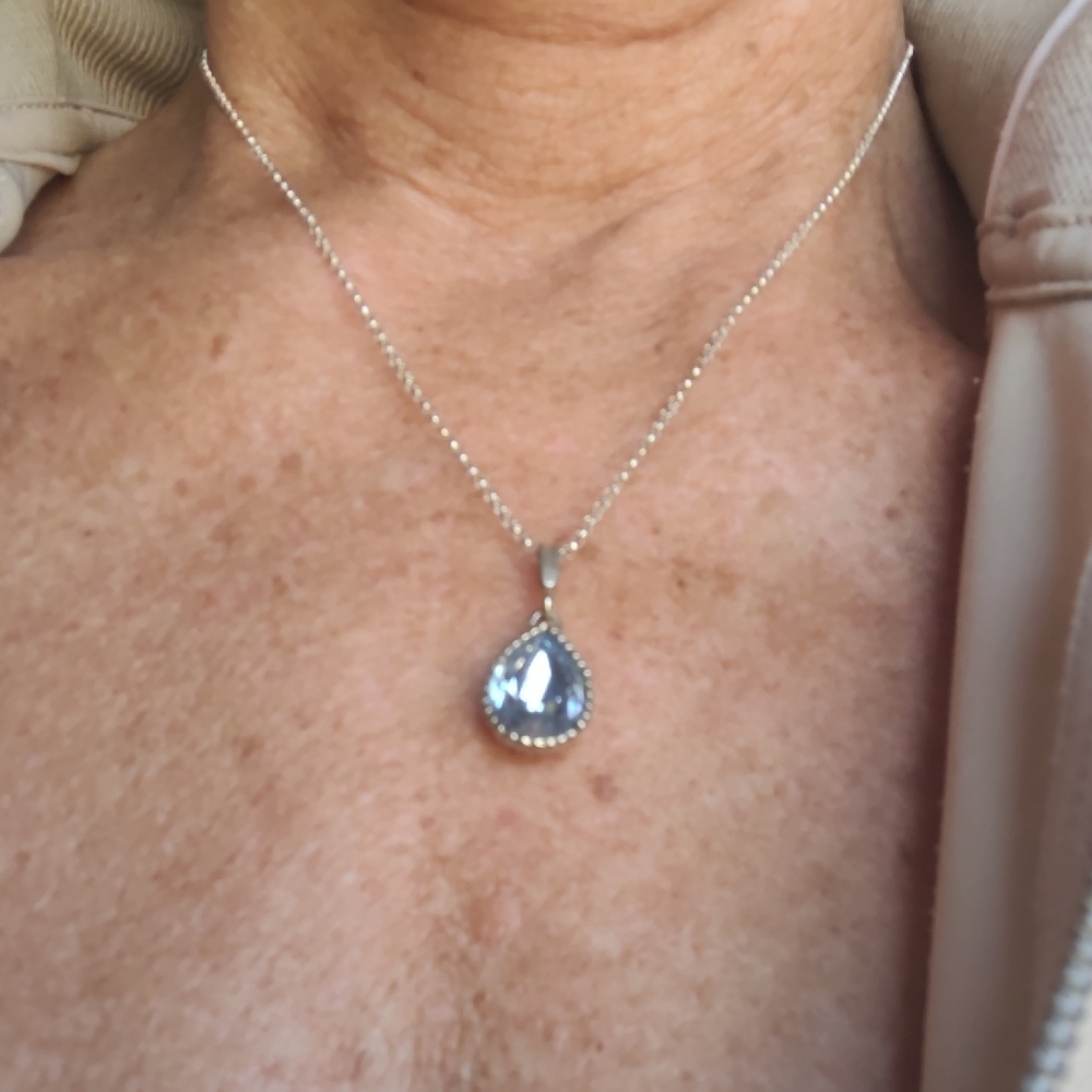 Sterling Silver /crystal Necklace